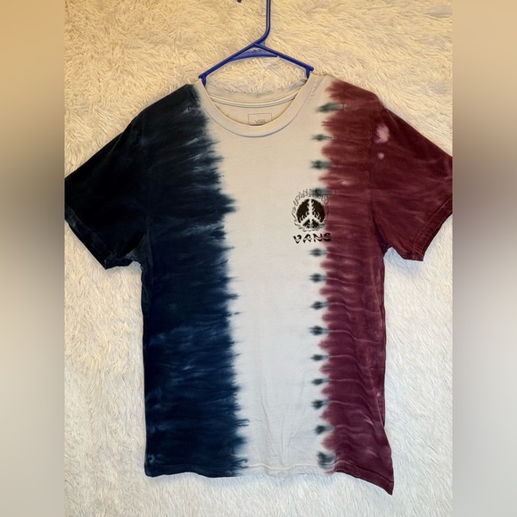 Vans Dual-Tone Tie-Dye Tee - Navy and Maroon - Picture 5 of 17